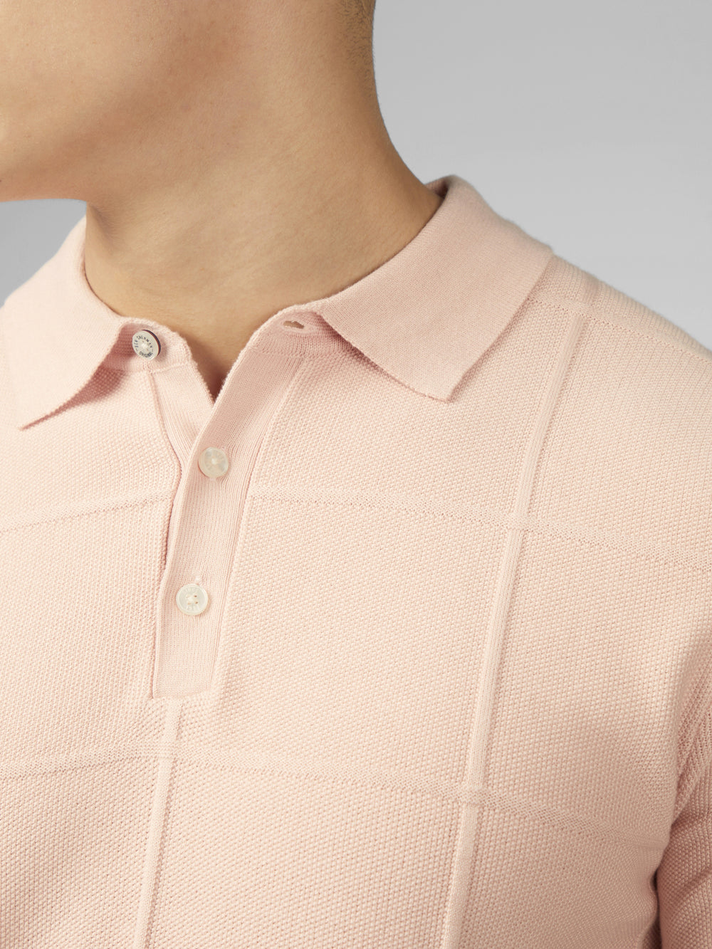 Ben Sherman Signature Textured Polo Knitwear Pink | 593702-GED