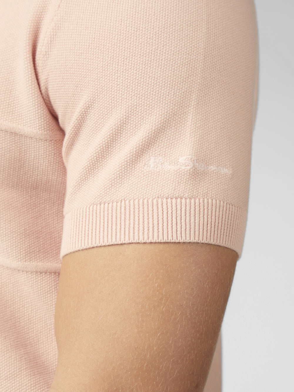 Ben Sherman Signature Textured Polo Knitwear Pink | 593702-GED